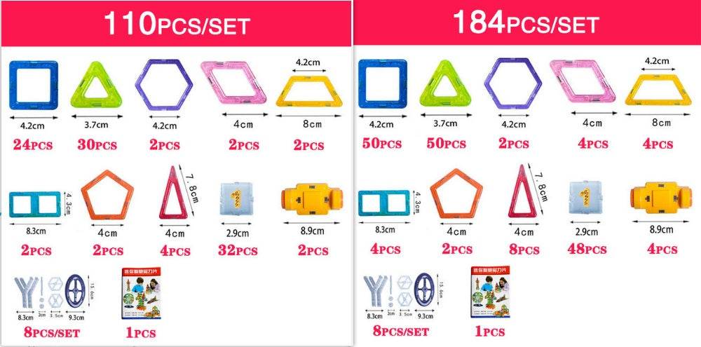 Mini Magnetic Piece Educational Toys - ProTrendyz