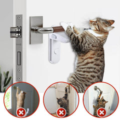 Children's Door Lever Lock Opening Artifact Anti-cat Anti-pet Room Easy To Install And Use - ProTrendyz