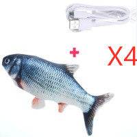Electric Funny Cat Simulation Fish Beating Usb Jumping Cat Toy - ProTrendyz