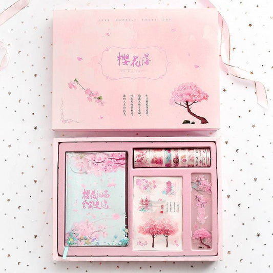 Cute Creative Cherry Blossom Hand Ledger Gift Box Set - ProTrendyz