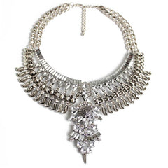 Alloy Diamond Short Necklace Crystal Necklace - ProTrendyz