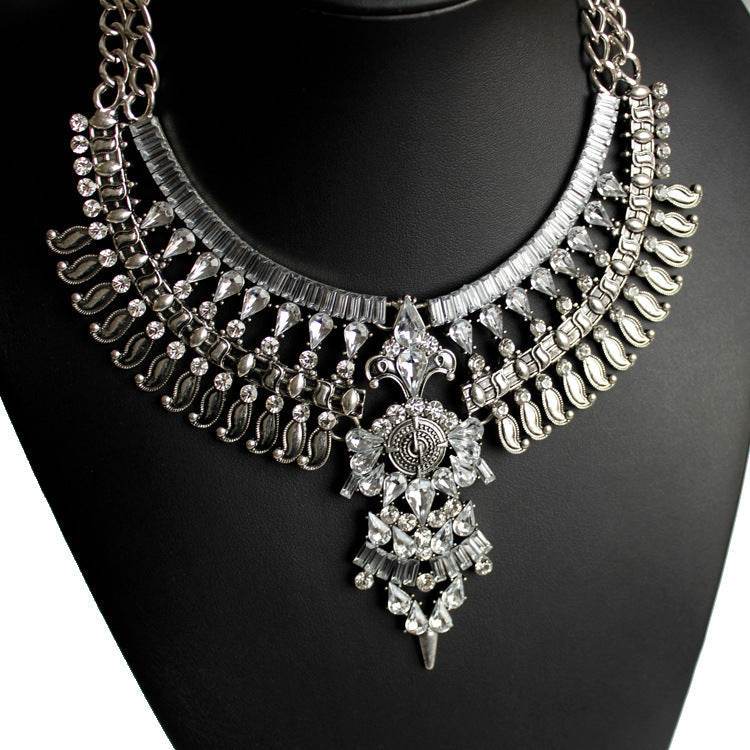 Alloy Diamond Short Necklace Crystal Necklace - ProTrendyz
