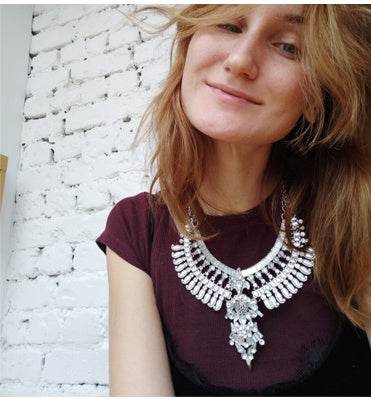 Alloy Diamond Short Necklace Crystal Necklace - ProTrendyz