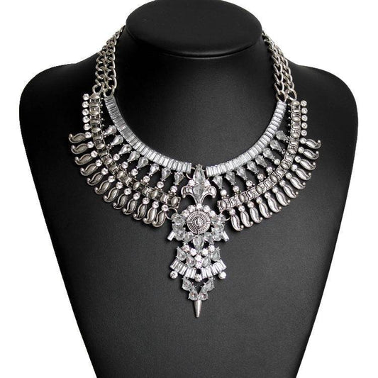Alloy Diamond Short Necklace Crystal Necklace - ProTrendyz
