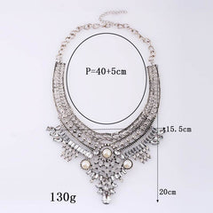 Alloy Diamond Short Necklace Crystal Necklace - ProTrendyz
