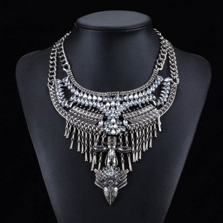 Alloy Diamond Short Necklace Crystal Necklace - ProTrendyz