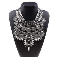 Alloy Diamond Short Necklace Crystal Necklace - ProTrendyz
