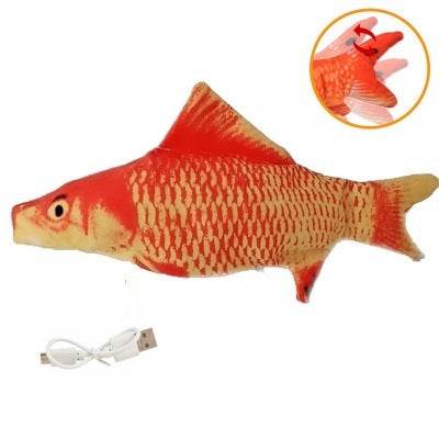 Electric Funny Cat Simulation Fish Beating Usb Jumping Cat Toy - ProTrendyz