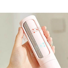 2 in 1 Reusable Pet Hair Remover Brush Lint Roller Portable Effective Self Cleaning Tool for Cat Dog Fur Hair Dust Removal Brush US - ProTrendyz