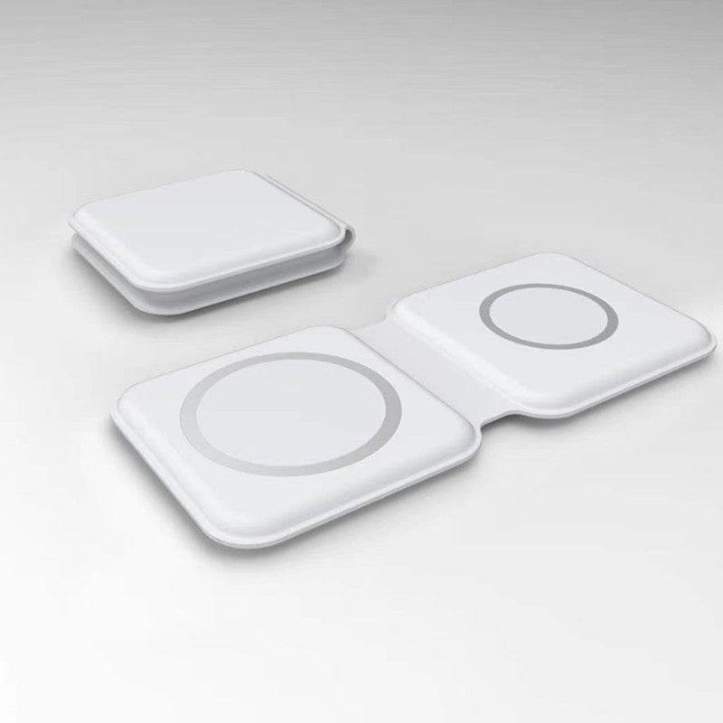 2 in 1 Magnetic Wireless Charger 15W Charging Dock Wireless QI Fast Charger - ProTrendyz