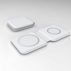 2 in 1 Magnetic Wireless Charger 15W Charging Dock Wireless QI Fast Charger - ProTrendyz