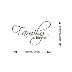 Family is Forever Living Room Bedroom Background Wall Family Decoration Wall Stickers - ProTrendyz