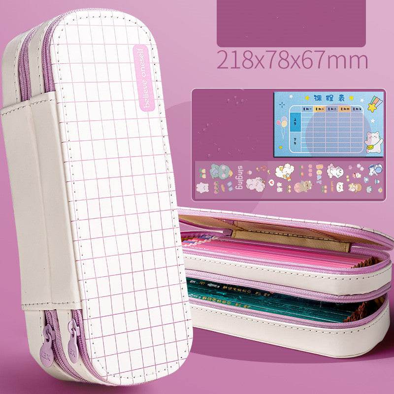 Cute Pencil Case Simple Pencil Case Boy Stationery Box Bag Creative Multifunctional - ProTrendyz