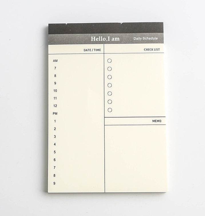 Business Day Planner, Notepad, Tear Pad, Office Desk Agenda Memo - ProTrendyz