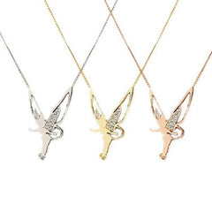 Diamond Angel Wings Necklace Charm Fashion Jewelry - ProTrendyz