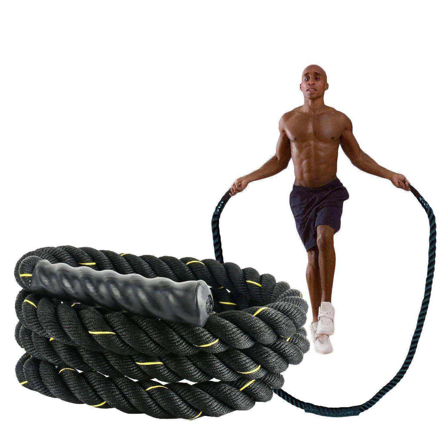 Fitness Jumping Rope Heavy-Duty Bold Fitness Rope Weight-Bearing Triple-Strand Jumping Rope - ProTrendyz