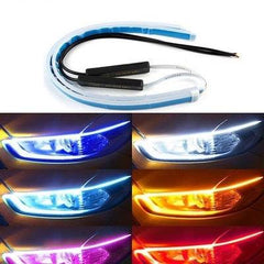 Led DRL Car Daytime Running Lights Flexible Waterproof Auto Turn Signal Yellow Brake Side Headlights Light Car Accessories - ProTrendyz