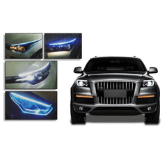 Led DRL Car Daytime Running Lights Flexible Waterproof Auto Turn Signal Yellow Brake Side Headlights Light Car Accessories - ProTrendyz