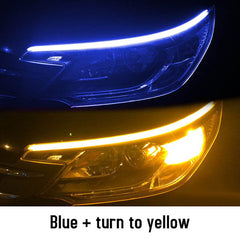 Led DRL Car Daytime Running Lights Flexible Waterproof Auto Turn Signal Yellow Brake Side Headlights Light Car Accessories - ProTrendyz