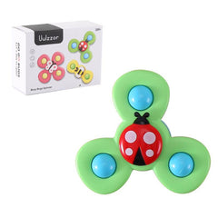 Kids Gyro Insect Sucker Spinner Rattle Bathroom Bath Toys Table Dinner Appease Toys for Baby Toddlers - ProTrendyz
