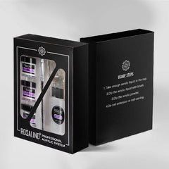 Nail Powder Acrylic System Kit Professional Nail Art Tool Set Contain Glass Cup Acrylic Liquid Extention Carving Manicure - ProTrendyz