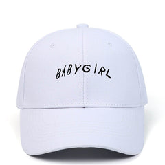 BABYGIRL Letter Embroidered Baseball Cap Spring New Product Cap Outdoor Sports Sun Visor - ProTrendyz