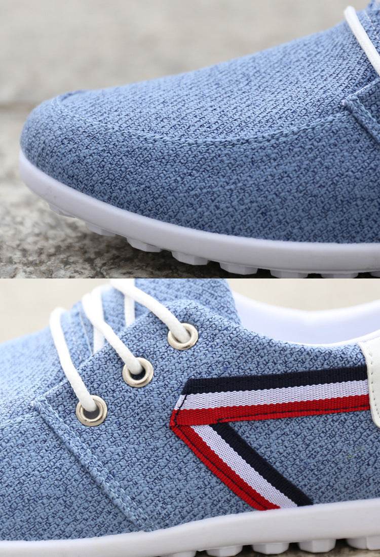 Men'S Soft-Soled Canvas Shoes, Sports And Leisure Old Beijing Cloth Shoes, Peas Shoes - ProTrendyz