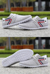 Men'S Soft-Soled Canvas Shoes, Sports And Leisure Old Beijing Cloth Shoes, Peas Shoes - ProTrendyz