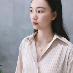 Sterling Silver Necklace Diamond Lock Net Red INS Popular Necklace Short Neck Chain - ProTrendyz