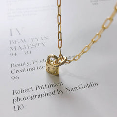 Sterling Silver Necklace Diamond Lock Net Red INS Popular Necklace Short Neck Chain - ProTrendyz