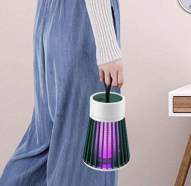 Electric-Shock Physical Mosquito Killer Light Purple Light Mosquito Trap Mosquito Killer Portable OutdoorBedroom USB Rechargeable Mosquito Trap - ProTrendyz