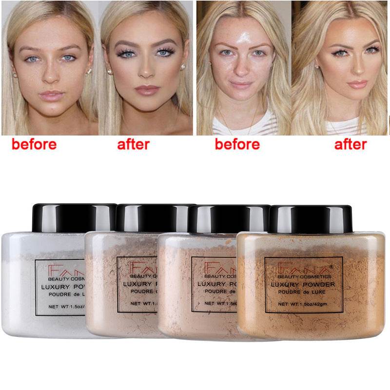 Face Foundation Powder Oil Control Contour Full CoverBanana Powder Translucent Mineral Makeup Base Matte Foundation Make Up - ProTrendyz