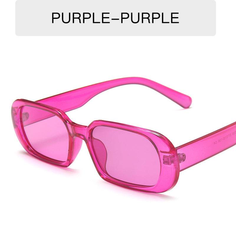 Retro Small Frame Sunglasses Female Candy Color Colorful Fashion Sunglasses - ProTrendyz