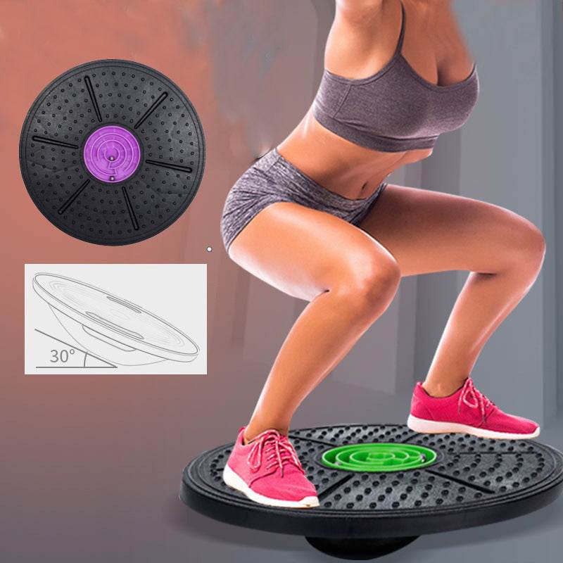 Yoga Balance Board Disc Stability Round Plates Exercise Trainer for Fitness Sports Waist Wriggling Fitness Balance Board - ProTrendyz