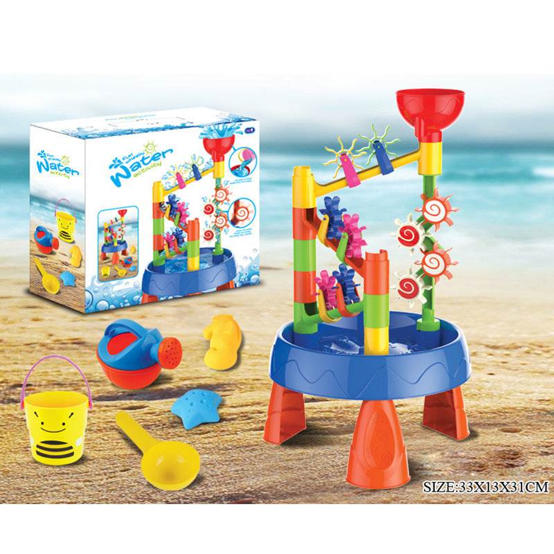 Waterwheel Funnel Beach Table Set Summer Beach Play Children's Toys - ProTrendyz