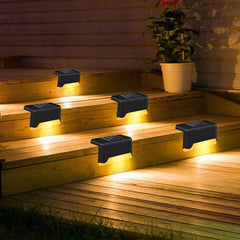 New Upgrade Waterproof LED Solar Fence Lamp Solar Deck Lights Solar Step Light Outdoor For Patio Stairs Garden Pathway Step Yard - ProTrendyz