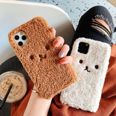 Embroidery Plush Cartoon Bear Phone Case - ProTrendyz