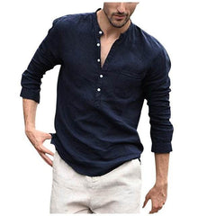 Plaid Collar Tops Turn Down Men Shirts Clothing - ProTrendyz