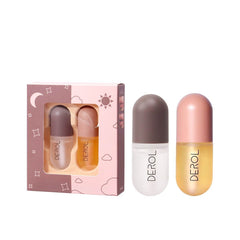 Day Night Instant Volume Lip Plumper Oil Clear Lasting Nourishing Repairing Reduce Lip Fine Line Care Lip Beauty Cosmetic - ProTrendyz