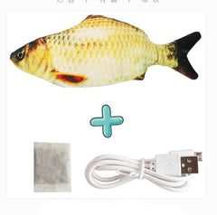 Electric Funny Cat Simulation Fish Beating Usb Jumping Cat Toy - ProTrendyz