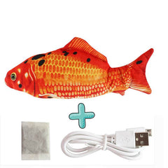 Electric Funny Cat Simulation Fish Beating Usb Jumping Cat Toy - ProTrendyz