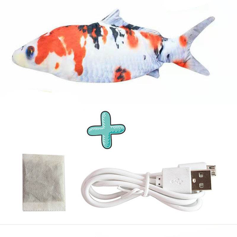 Electric Funny Cat Simulation Fish Beating Usb Jumping Cat Toy - ProTrendyz