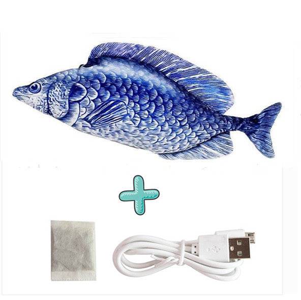 Electric Funny Cat Simulation Fish Beating Usb Jumping Cat Toy - ProTrendyz
