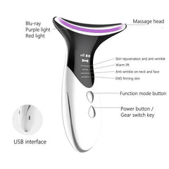 Neck Massager Color Light Skin Rejuvenation Neck Beauty Device - ProTrendyz