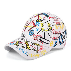 New WHAT Graffiti Baseball Cap Hip Hop Tide Hat Summer Travel Shade Caps Men Women Outdoor Sports Casual Hats Snapback Hats Gorr - ProTrendyz