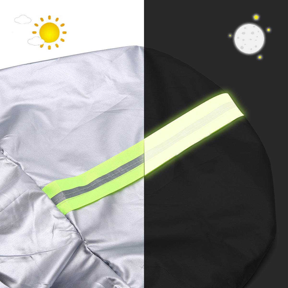 Universal Full Car Covers Full Sedan Covers Sunscreen Protection polyester Cover with Reflective Strip SUV Seda Pickup S-XXL - ProTrendyz