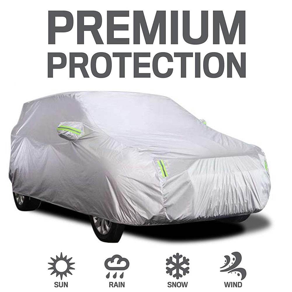 Universal Full Car Covers Full Sedan Covers Sunscreen Protection polyester Cover with Reflective Strip SUV Seda Pickup S-XXL - ProTrendyz