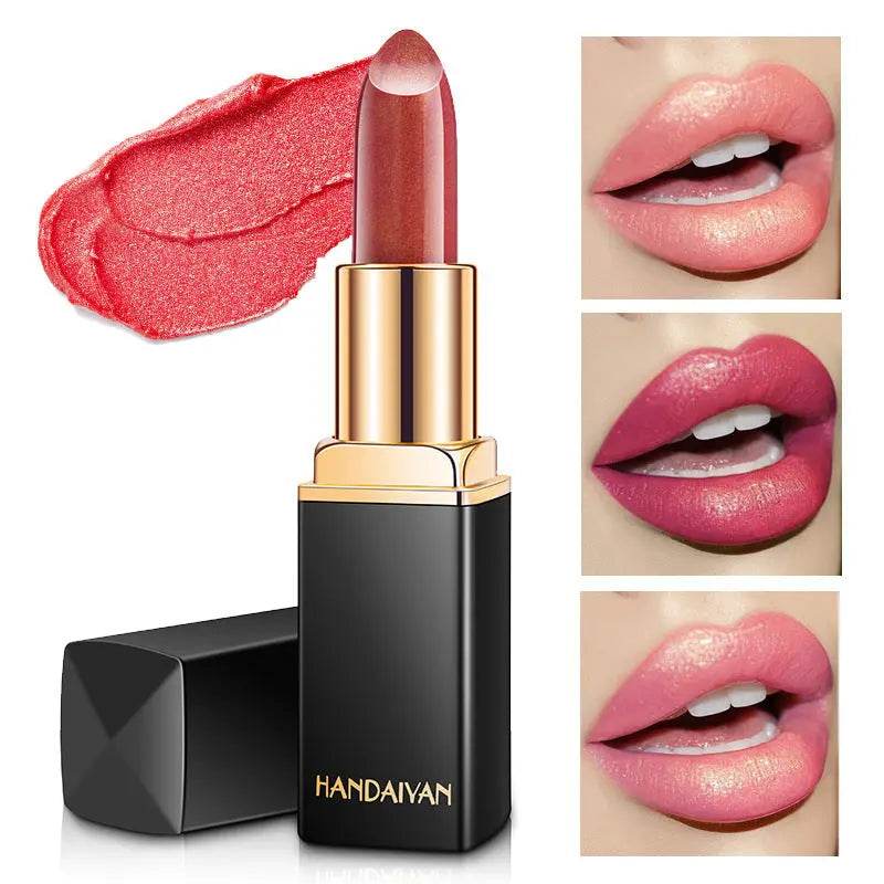 Shiny Metallic Lipstick Pearlescent Color Temperature Change Lipstick Gilt Lipstick - ProTrendyz