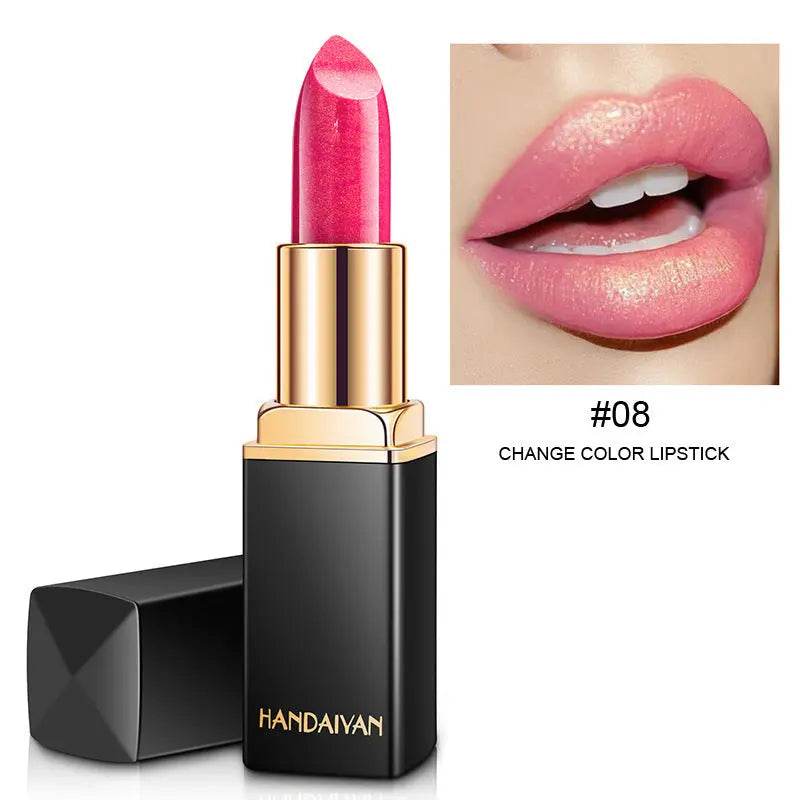 Shiny Metallic Lipstick Pearlescent Color Temperature Change Lipstick Gilt Lipstick - ProTrendyz