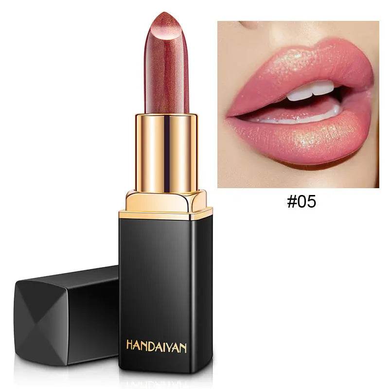 Shiny Metallic Lipstick Pearlescent Color Temperature Change Lipstick Gilt Lipstick - ProTrendyz